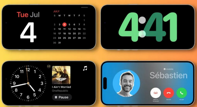 武城苹果手机维修分享iOS17横屏充电待机显示有什么好处 