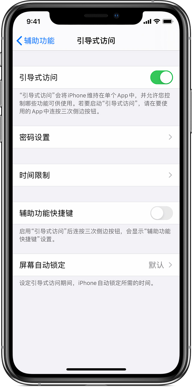 武城苹果手机维修分享如何在 iPhone 上退出引导式访问 