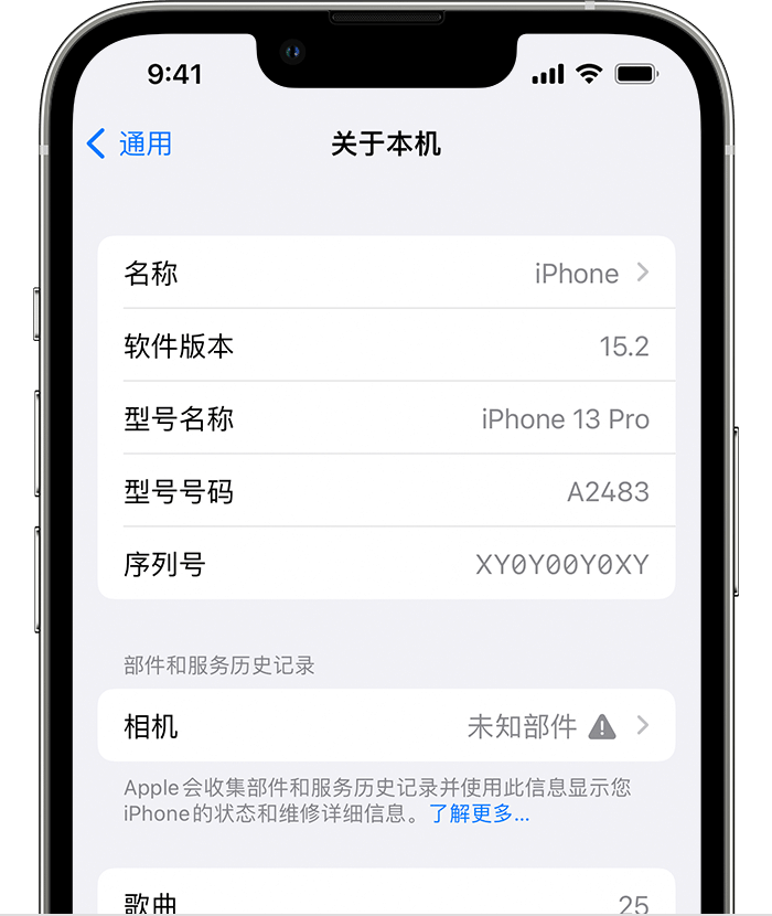 武城苹果维修分享iPhone 出现提示相机“未知部件”是什么原因？ 