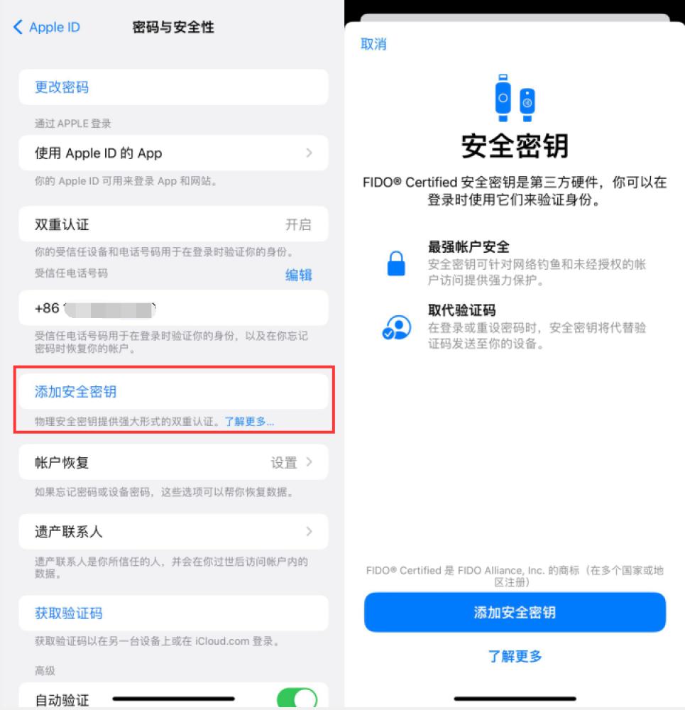 武城苹果服务网点分享物理安全密钥有什么用？iOS 16.3新增支持物理安全密钥会更安全吗？ 