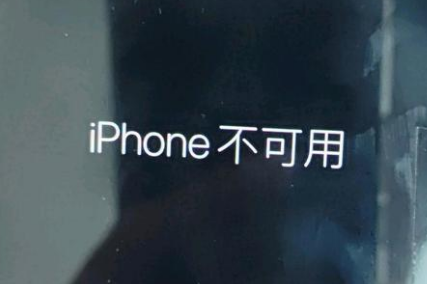 武城苹果服务网点分享锁屏界面显示“iPhone 不可用”如何解决 