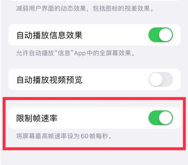 武城苹果13维修分享iPhone13 Pro高刷设置方法 